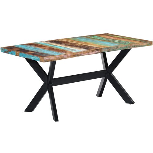  Blagovaonski stol od masivnog obnovljenog drva 160 x 80 x 75 cm Cijene