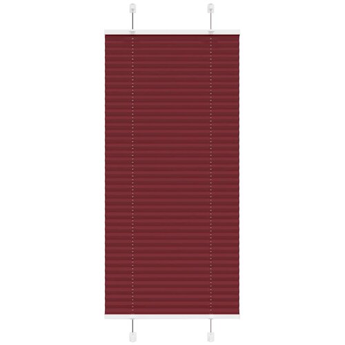  Plisirana zavjesa Bordo crvena 65x100 cm Širina tkanine 64,4 cm Poliester Cene