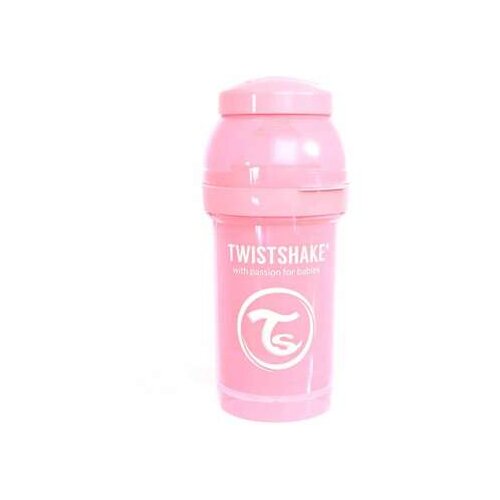 Twistshake FLASICA ZA BEBE 180 ML PASTEL PINK Slike