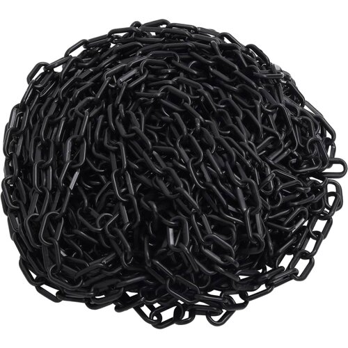  Lanac za upozorenje crni 100 m &Oslash; 8 mm plastični Cijene