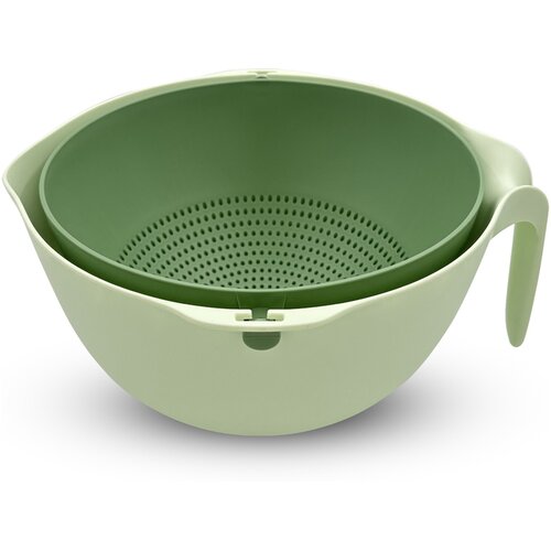 Elite Kuhinjska cediljka i posuda Aiwei 24cm - jedan komad zelena Slike