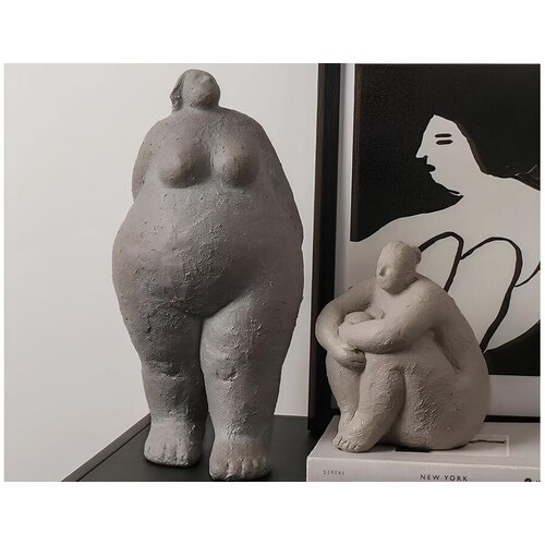 Aberto Design set dekoprativnih figura CY0398, siva, 2 komada Slike
