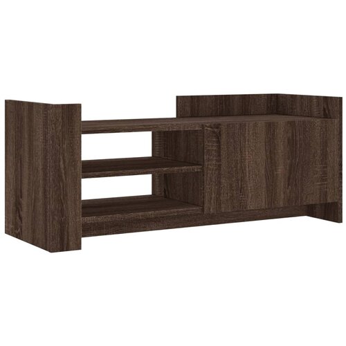 Maison Chic TV omarica - TV stojalo - Televizijska omarica rjav hrast 100x35x40 cm inženirski les, (21698863) Slike