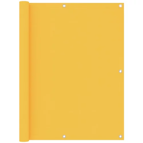 vidaXL Balkonsko platno rumeno 120x500 cm oksford blago, (20692964)