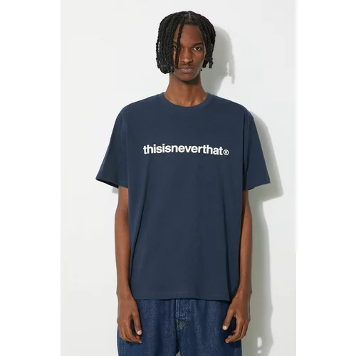 thisisneverthat Majica kratkih rukava T-Logo Tee za muškarce, boja: tamno plava, s tiskom, TN240TTSST01