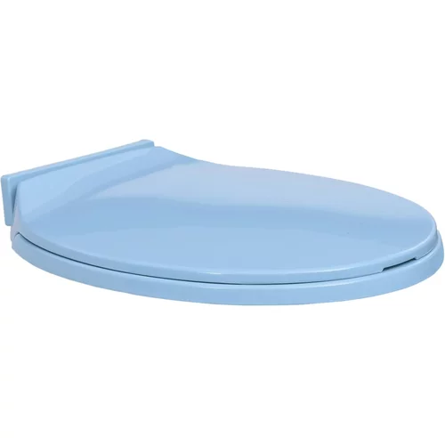  Toaletna daska s mekim zatvaranjem plava ovalna