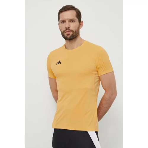 Adidas Kratka majica za tek Adizero rumena barva, IR7126