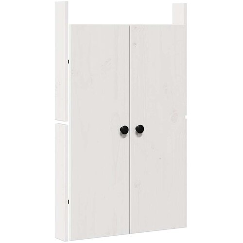 vidaXL Vrata za zunanjo kuhinjo Bela 50x9x82 cm Trdno Leseno Pine Cene