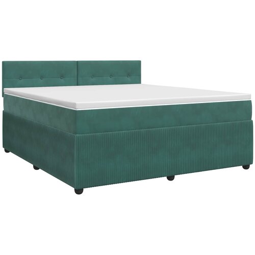  Boxspring krevet s madracem Tamnozelena 160 x 200 cm Bar&amp;scaron;un Slike