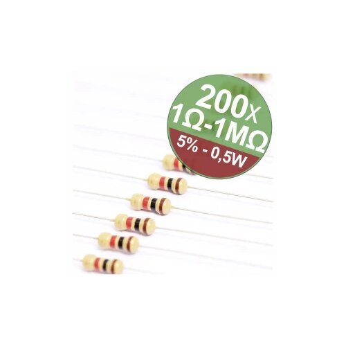 Quadrios 22P106 komplet ugljenoslojnih otpora aksijalno ožičen 0.5 W 5 % 1 Set Cijene