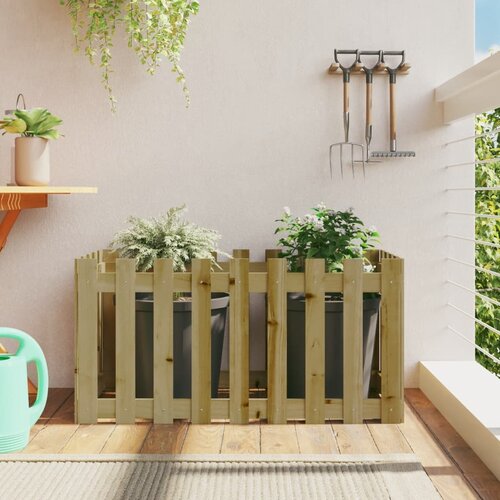 vidaXL Povišena vrtna gredica 100x50x50 cm impregnirana borovina Cijene