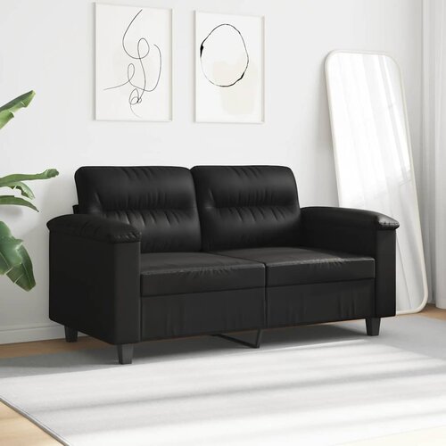  Dvosjed Crna 120 cm od mikrovlakana Slike