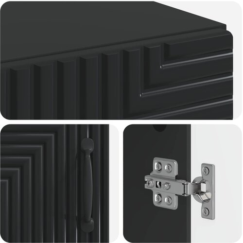  za kupaonicu HAARLEM Crna 30 x 31 x 80 cm Slike