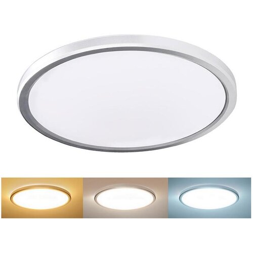 Solight WO825-LED Kupatilska stropna svetiljka ACATE 18W/230V 3000/4000/6000K, prečnik 22 cm, IP54 Slike