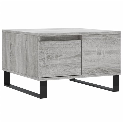 Maison Chic Klubska mizica - kavna mizica - Nizka mizica siva sonoma 55x55x36,5 cm inženirski les, (21753010) Cene