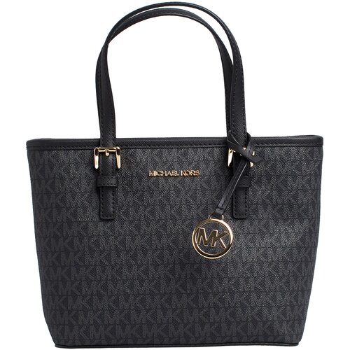 Michael Kors Nakupovalne torbe 35T9GTVT0B-BLACK Črna Slike