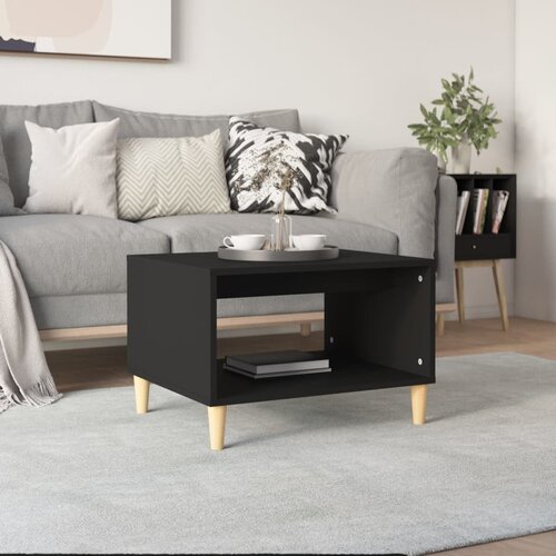  Stolić za kavu crni 60 x 40 x 50 cm od konstruiranog drva Cijene