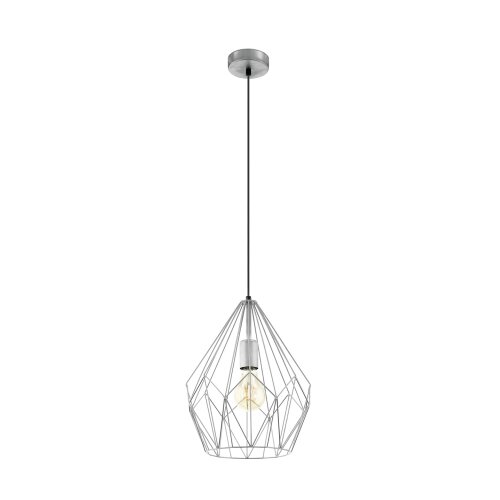 Eglo visilica Carlton, 1 x E27, srebrna, 31 cm, 49935 Slike