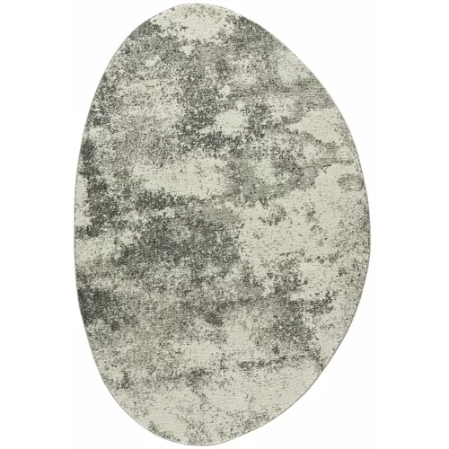 Universal Siva ovalna preproga Niamey, 160 x 230 cm