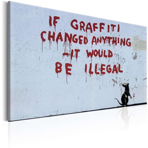 Slika - If Graffiti Changed Anything by Banksy 60x40 Slike