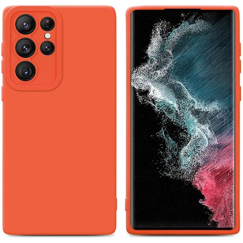 Cadorabo Ohišje, združljiv s Samsungom v tekočini Orange - Zaščitni pokrov iz fleksibilnega silikona TPU, (20593105) Cene