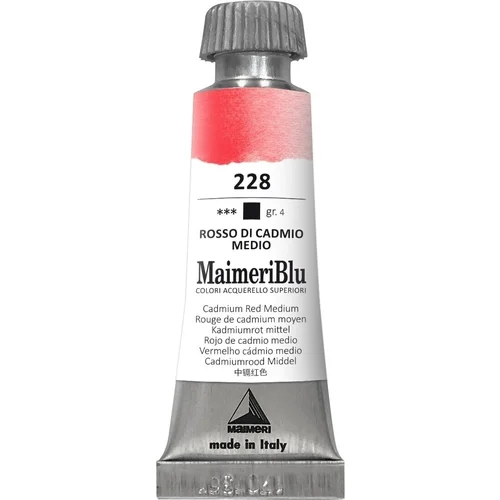 Maimeri Blu Akvarelne barve Cadmium Red Medium 228 12 ml 1 kos