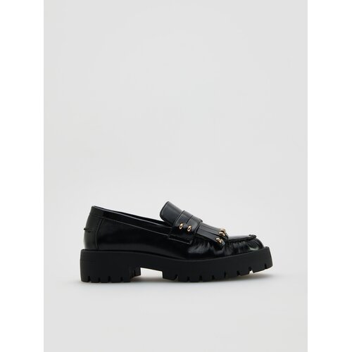 Reserved LADIES` LOAFER SHOES - crno Slike