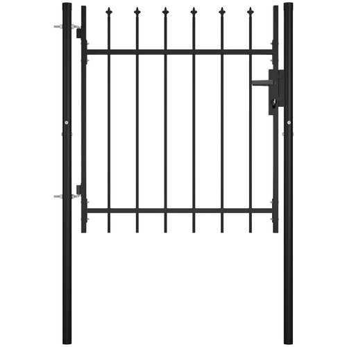 vidaXL Vrata za ogradu s ukrasnim kopljima 100 x 75 cm Cijene