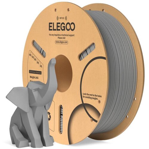 Elegoo pla grey 1,75 mm / 1000 g paper spool(rfid) Cene