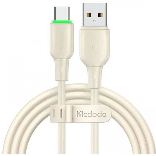 McDodo CA-4750 Kabl 6A, USB-A na TIP-C, LED SVETLO, DUŽINA 1.2m, BEŽ Slike