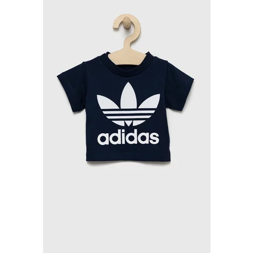 Adidas Dječja pamučna majica kratkih rukava boja: tamno plava, s tiskom