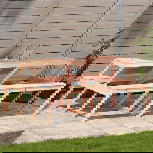 VidaXL Stol za piknik 160 x 134 x 75 cm od masivnog drva duglazije Slike