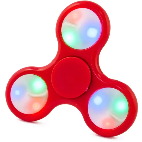  Vrtavka Fidget Spinner - LED - rdeča