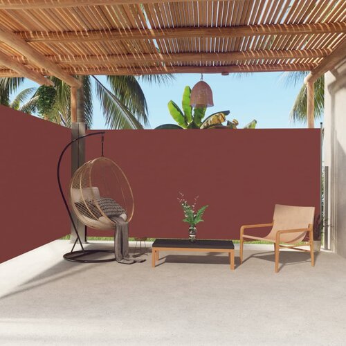 VidaXL Uvlačiva bočna tenda smeđa 180 x 600 cm Slike