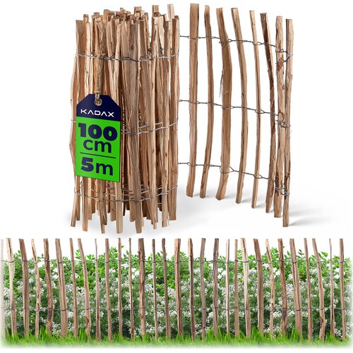 KADAX Ograja iz leskovih letev, zložljiva za&scaron;čitna vrtna ograja 500x100 4-6 cm, (5000358184) Cene