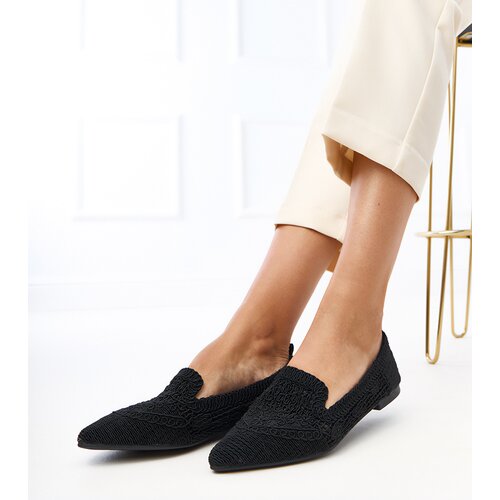 D/CEO Black Lace Women&amp;#039;s Ballet Flats Gerania Slike