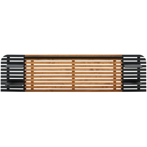 Marckeric Crno/u prirodnoj boji uzglavlje od masivnog bora 240x62 cm Dimas – Cijene