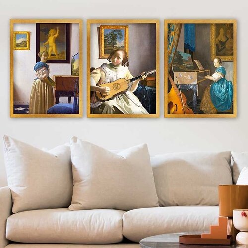 Wallity Set uramljenih slika 3AC_UN3844990, 3 dijela Cijene