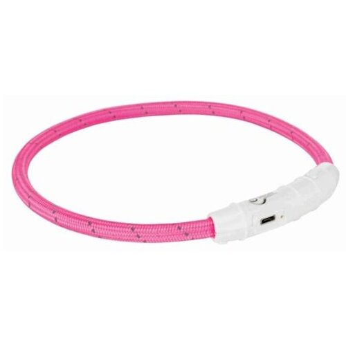 Trixie Ogrlica za pse, Svetleća, USB, Roze Cene