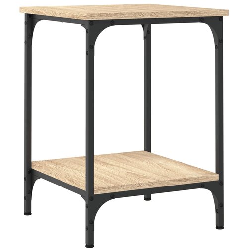 Maison Chic Klubska mizica - kavna mizica - Nizka mizica sonoma hrast 40x40x55 cm inženirski les, (21752705) Slike
