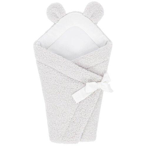 MeowBaby Povoj za bebe boje slonovače s janjetinom 35x65 cm - Slike