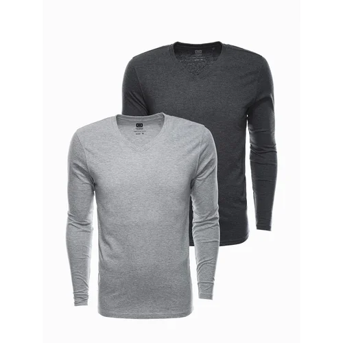 Ombre Clothing Men's plain longsleeve - mix 2