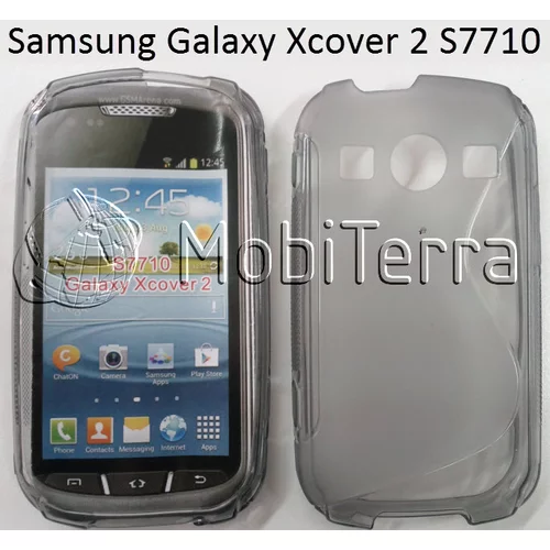  Gumijasti / gel etui S-Line za Samsung Galaxy Xcover 2 S7710 - sivi