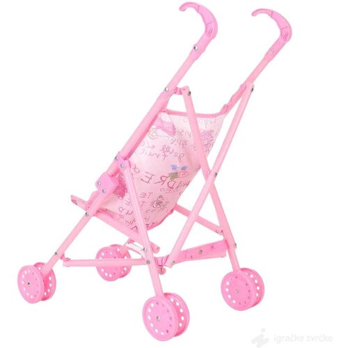  Metalna Kišobran kolica za lutke ROZE Cene