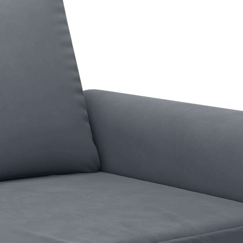 VidaXL 3-dijelni set sofa s jastucima tamnosivi bar&amp;scaron;unasti Slike