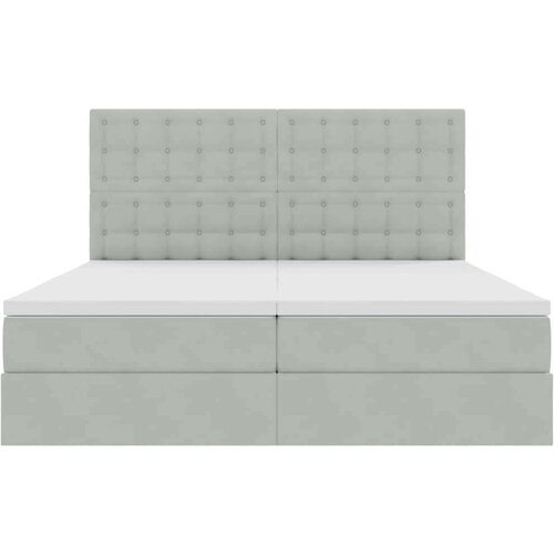  Krevet s od storage Svijetlo siva 180 x 200 cm Bar&amp;scaron;un - Svjetlosiva 180 x 200 cm Gumbi Slike