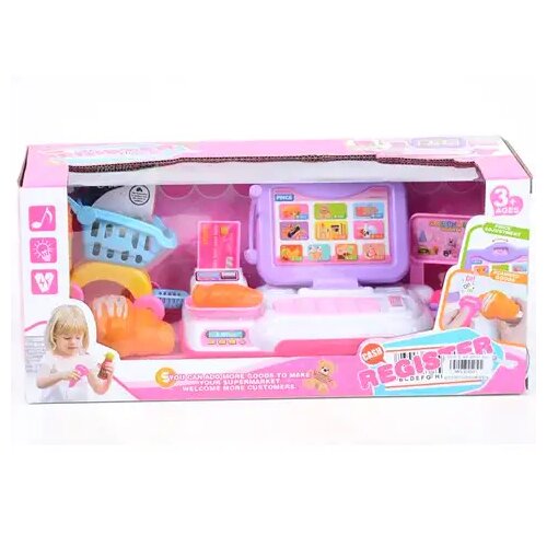 Magic Toys Ljubičasta blagajna sa košarom, zvukom i svijetlom Cene