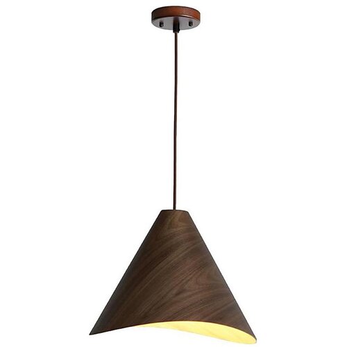  Drveni luster na sajli 1xE27/60W/230V prečnik 45 cm masivan/orah/kaučukovo drvo Cene
