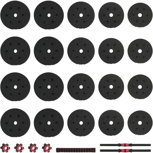  2-u-1 set bućica 40kg Crna i crvena Cement i pijesak od željeza Slike