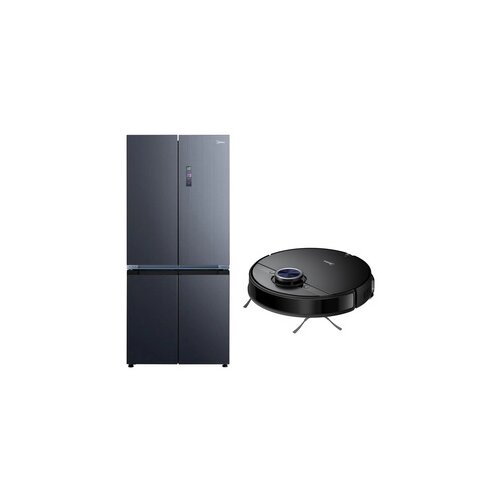 Midea side by side frižider MDRM706BIE70 + robot usisivač S8+ Slike